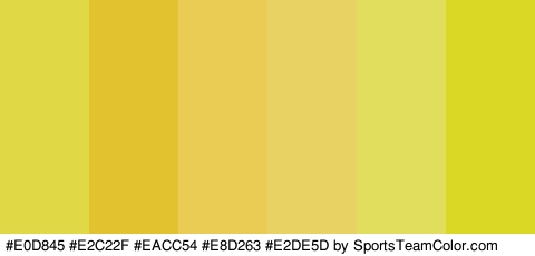 #E0D845 #E2C22F #EACC54 #E8D263 #E2DE5D #DBD825 Colors