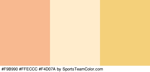 #F9B990 #FFECCC #F4D07A Colors