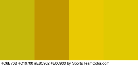 #C6B70B #C19700 #E8C902 #E0C900 Colors