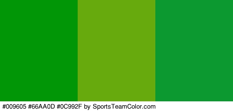 #009605 #66AA0D #0C992F Colors