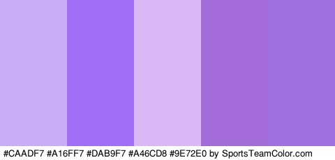 #CAADF7 #A16FF7 #DAB9F7 #A46CD8 #9E72E0 Colors