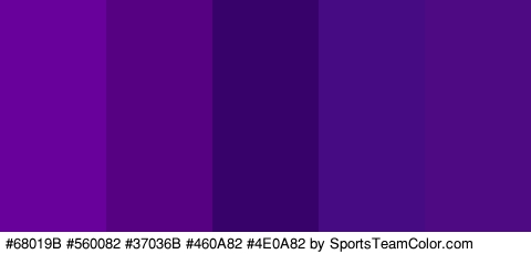 #68019B #560082 #37036B #460A82 #4E0A82 Colors