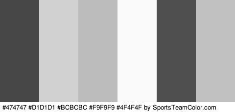 #474747 #D1D1D1 #BCBCBC #F9F9F9 #4F4F4F #C1C1C1 Colors