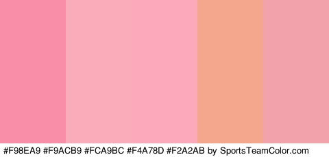 #F98EA9 #F9ACB9 #FCA9BC #F4A78D #F2A2AB Colors