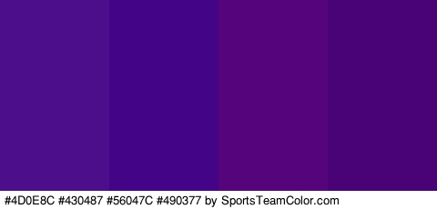 #4D0E8C #430487 #56047C #490377 Colors