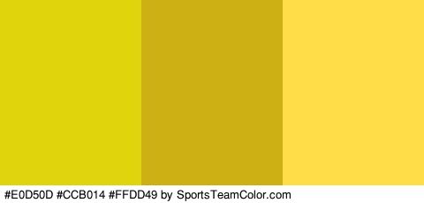 #E0D50D #CCB014 #FFDD49 Colors