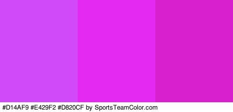 #D14AF9 #E429F2 #D820CF Colors