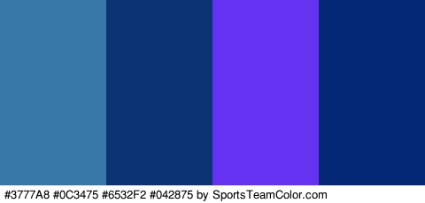 #3777A8 #0C3475 #6532F2 #042875 Colors