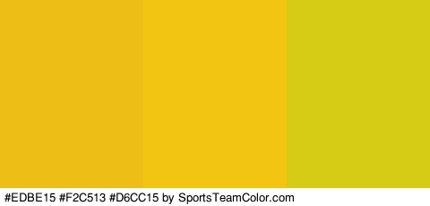 #EDBE15 #F2C513 #D6CC15 Colors