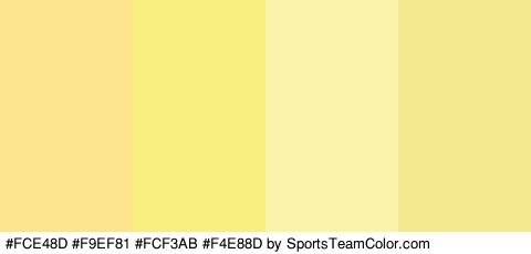 #FCE48D #F9EF81 #FCF3AB #F4E88D Colors