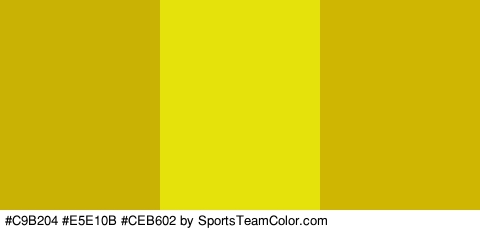 #C9B204 #E5E10B #CEB602 Colors