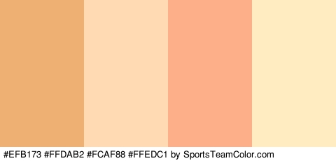 #EFB173 #FFDAB2 #FCAF88 #FFEDC1 Colors