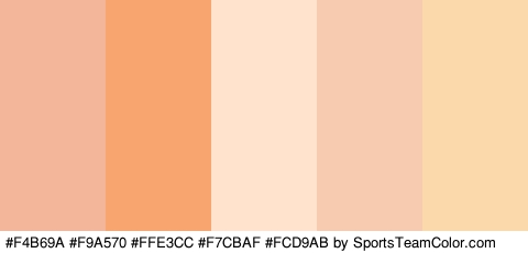 #F4B69A #F9A570 #FFE3CC #F7CBAF #FCD9AB Colors