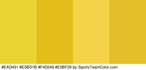 #EAD431 #E5BD1B #F4D249 #E5BF29 Colors