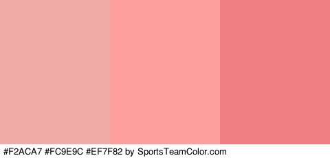 #F2ACA7 #FC9E9C #EF7F82 Colors