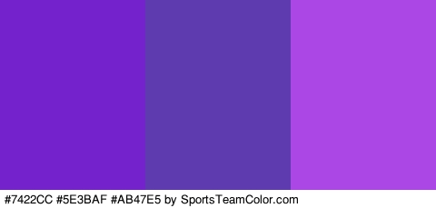 #7422CC #5E3BAF #AB47E5 Colors