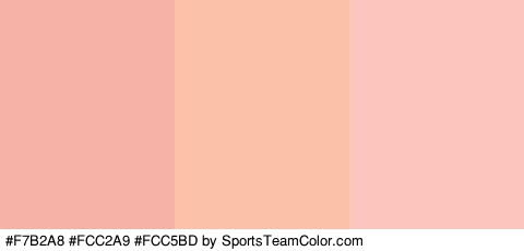 #F7B2A8 #FCC2A9 #FCC5BD Colors