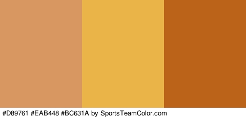 #D89761 #EAB448 #BC631A Colors