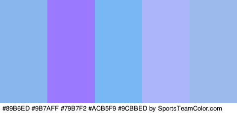 #89B6ED #9B7AFF #79B7F2 #ACB5F9 #9CBBED Colors