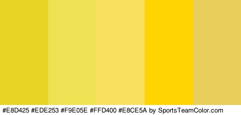 #E8D425 #EDE253 #F9E05E #FFD400 #E8CE5A Colors