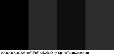 #000000 #282828 #0F0F0F #2D2D2D Colors