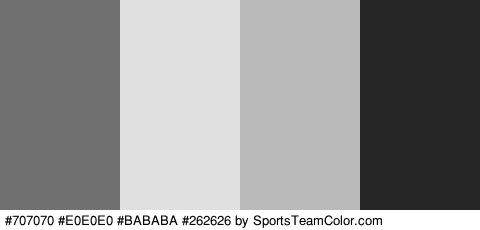 #707070 #E0E0E0 #BABABA #262626 Colors