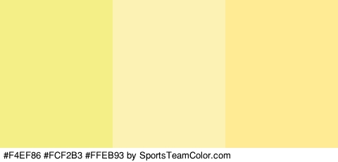 #F4EF86 #FCF2B3 #FFEB93 Colors