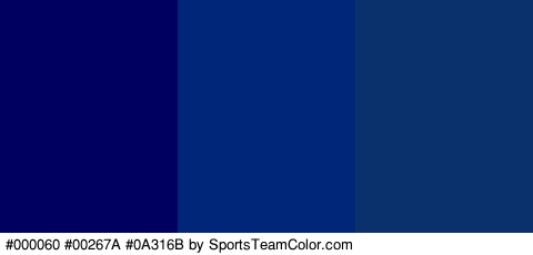 #000060 #00267A #0A316B Colors