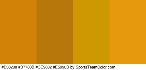 #D38208 #B7780B #CE9802 #E5990D Colors