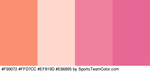 #F99072 #FFD7CC #EF819D #E86895 Colors