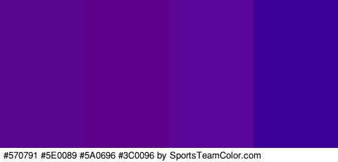 #570791 #5E0089 #5A0696 #3C0096 Colors