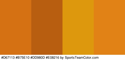 #D67113 #B75E10 #DD980D #E08216 Colors