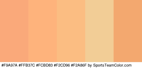 #F9A97A #FFB37C #FCBD83 #F2CD96 #F2A86F Colors