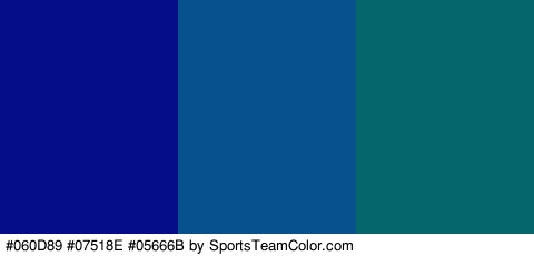 #060D89 #07518E #05666B Colors