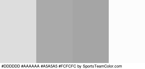 #DDDDDD #AAAAAA #A5A5A5 #FCFCFC Colors