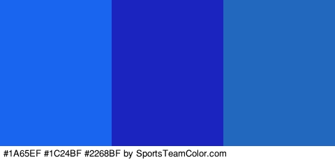 #1A65EF #1C24BF #2268BF Colors