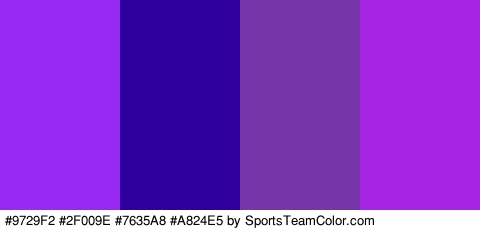 #9729F2 #2F009E #7635A8 #A824E5 Colors