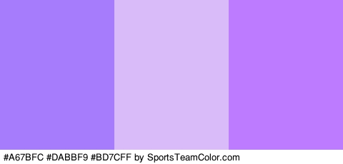 #A67BFC #DABBF9 #BD7CFF Colors