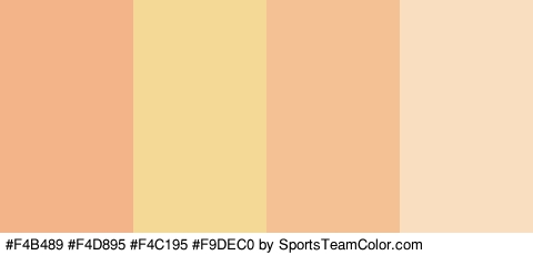 #F4B489 #F4D895 #F4C195 #F9DEC0 Colors