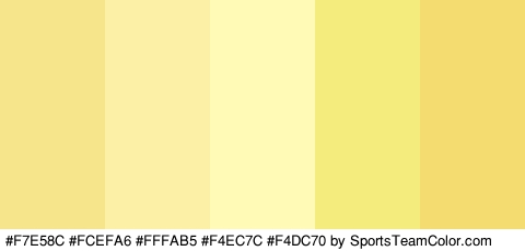 #F7E58C #FCEFA6 #FFFAB5 #F4EC7C #F4DC70 Colors