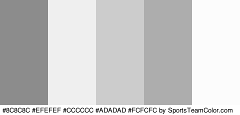 #8C8C8C #EFEFEF #CCCCCC #ADADAD #FCFCFC Colors