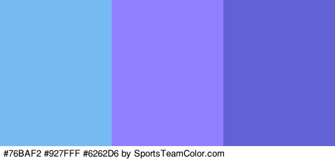 #76BAF2 #927FFF #6262D6 Colors