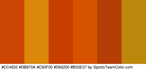 #CC4502 #DB870A #C93F00 #D65200 #B53E07 #BC870B Colors