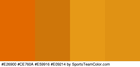 #E26900 #CE760A #E59916 #E09214 Colors