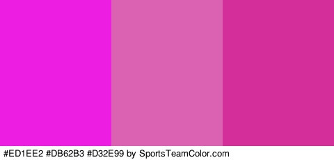 #ED1EE2 #DB62B3 #D32E99 Colors