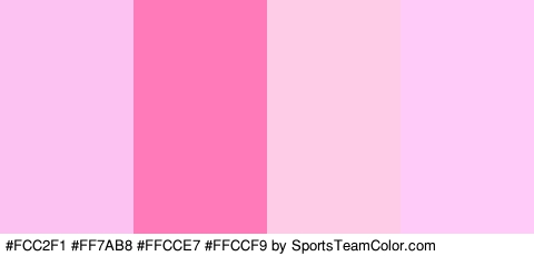 #FCC2F1 #FF7AB8 #FFCCE7 #FFCCF9 Colors