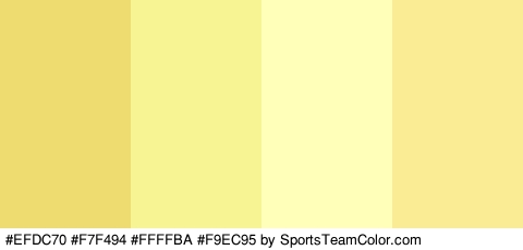 #EFDC70 #F7F494 #FFFFBA #F9EC95 Colors