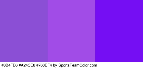 #8B4FD6 #A24CE8 #760EF4 Colors