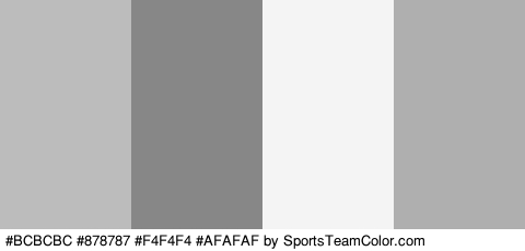 #BCBCBC #878787 #F4F4F4 #AFAFAF Colors