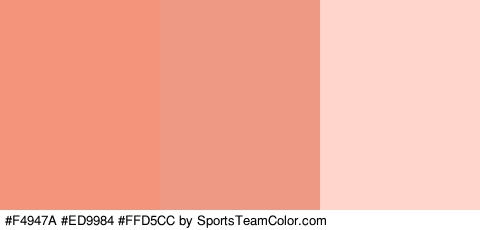 #F4947A #ED9984 #FFD5CC Colors